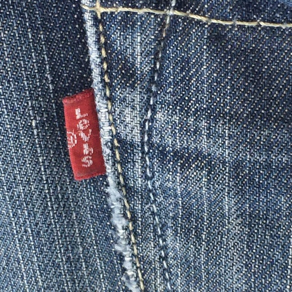 Levis Mens 569 Loose Straight Denim Jeans Blue Baggy Button Flap Pockets 40 x 32 - Picture 12 of 16
